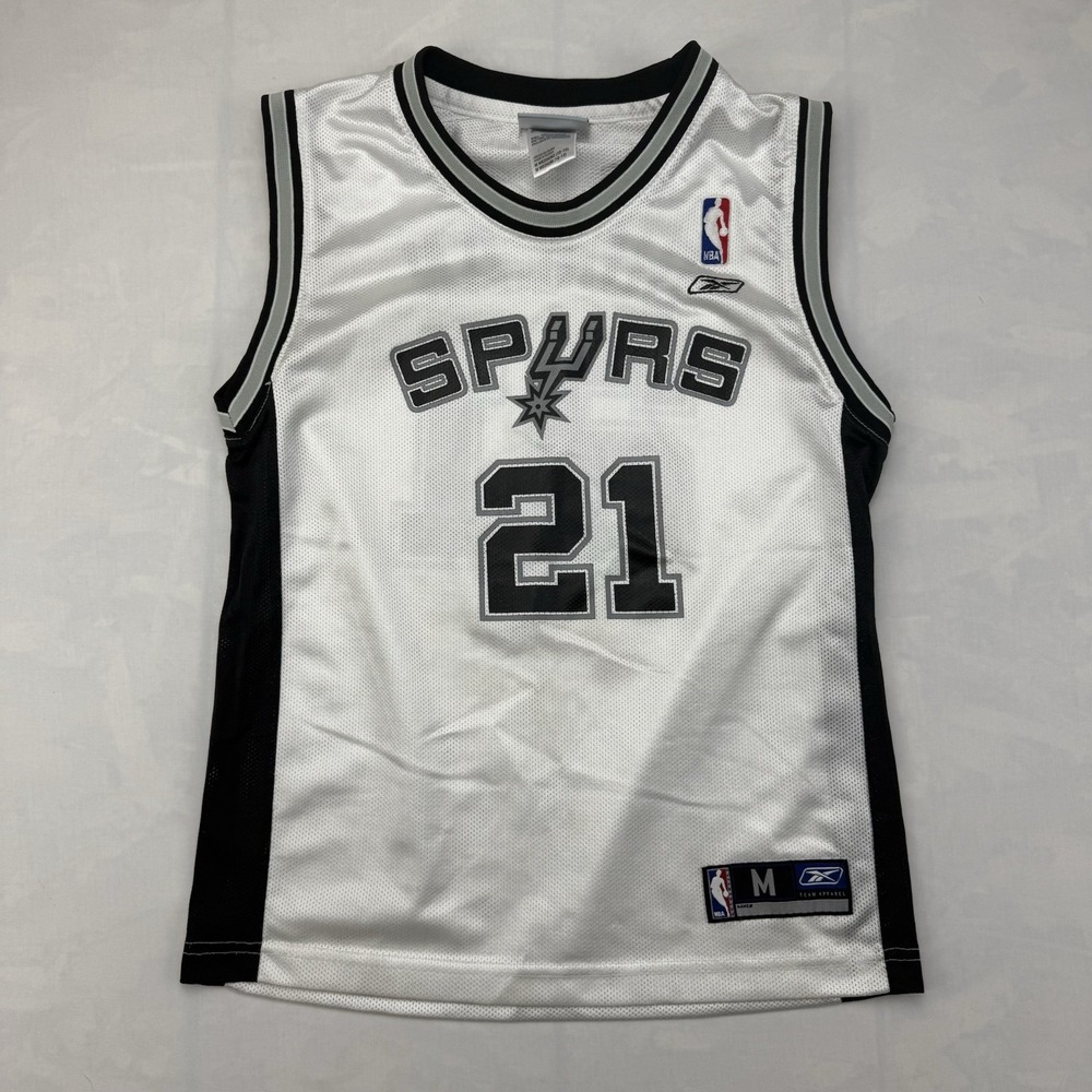 Reebok San Antonio Spurs Tim Duncan Jersey Youth Medium